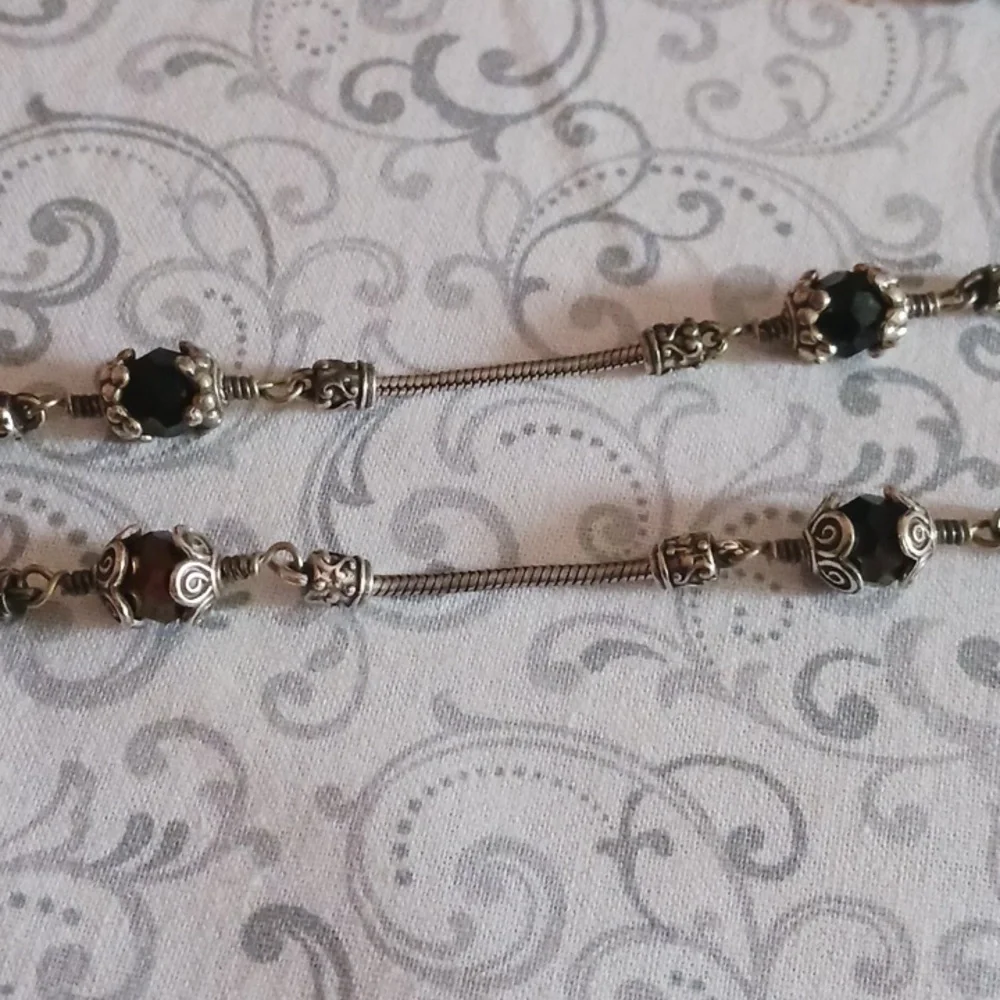 Brighton Black Stations Beaded Necklace